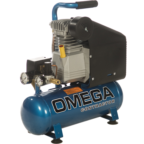 Compresseurs portatifs s&eacute;rie pour entrepreneurs - Lubrification &agrave; l'huile, entraînement direct, &eacute;lectrique, 2,6 gal. (3,2 gal. US), 125 PSI, 115/1 V Brunswick Fyr & Safety