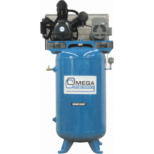 Industrial Series Air Compressors - Vertical Compressors - Two Stage, 66.6 Gal. (80 US Gal) Brunswick Fyr & Safety