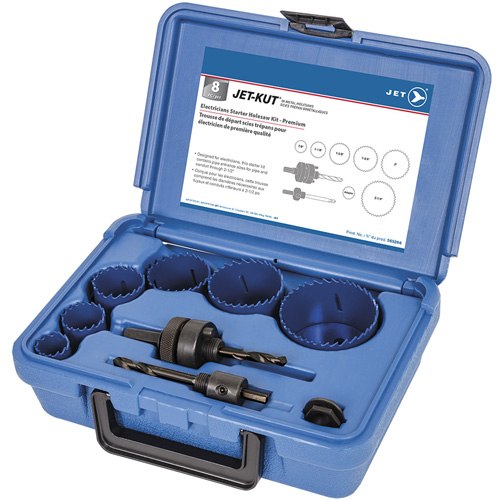 Premium Electrician's Holesaw Kit, 8 Pieces Brunswick Fyr & Safety