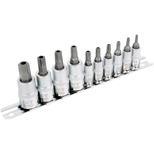 SS1438-10TB 10-Piece 1/4" & 3/8" Drive Tamperproof TORX&reg; Bit Socket Set Brunswick Fyr & Safety