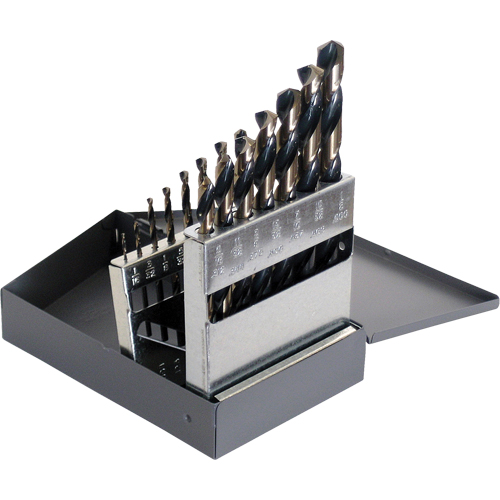 CLE-FORCE Drill Sets, 15 Pieces, High Speed Steel Brunswick Fyr & Safety