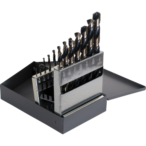 Drill Sets, 15 Pieces, High Speed Steel Brunswick Fyr & Safety