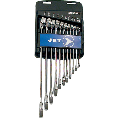 Fully Polished Long Pattern Combination Wrench Set, Combination, 11 Pieces, Imperial Brunswick Fyr & Safety