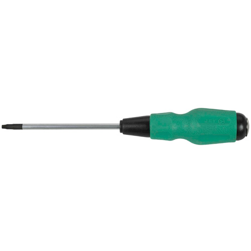 Square TORQUE DRIVE&reg; Screwdriver, #2 Tip, Round, 4" L, Cushion Grip Handle Brunswick Fyr & Safety