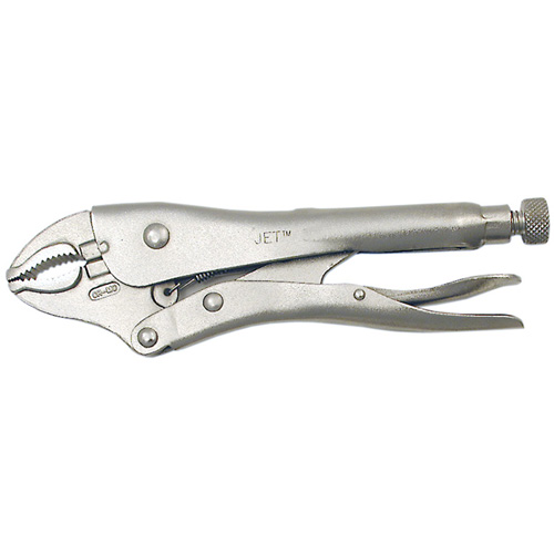 Super Heavy-Duty Locking Pliers with Cutter, 5" Length, Curved Jaw Brunswick Fyr & Safety