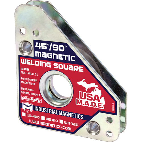 Magnetic Welding Squares, 3-3/4" L x 3/4" W x 4-3/8" H, 75 lbs. Brunswick Fyr & Safety