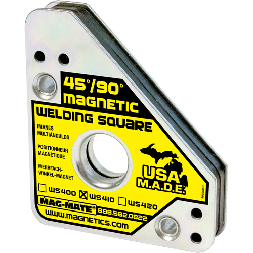 Magnetic Welding Squares, 3-3/4" L x 3/4" W x 4-3/8" H, 75 lbs. Brunswick Fyr & Safety