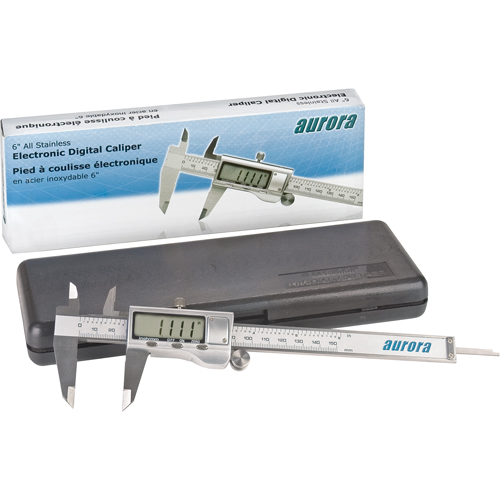 Electronic Digital Calipers, 0.001" (0.03 mm) Resolution, 0 - 6" (0 - 152 mm) Range Brunswick Fyr & Safety