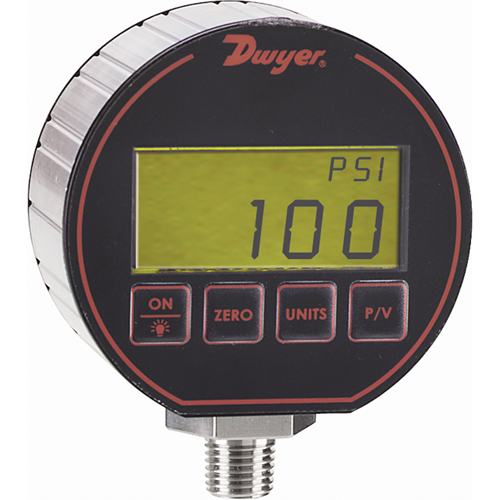 Pressure Gauge, 3" , 0 - 5000 psi, Bottom Mount, Digital Brunswick Fyr & Safety