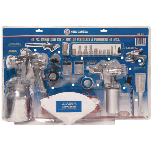 43-Pc. Spray Gun Kits Brunswick Fyr & Safety