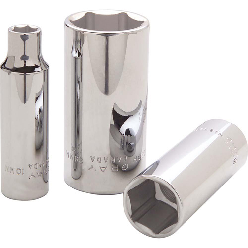  Socket, 10 mm, 1/2" Drive, 6 Points, Deep Brunswick Fyr & Safety