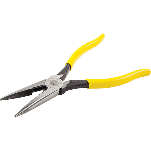 Long Nose With Side Cutter, 8-7/16" L Brunswick Fyr & Safety