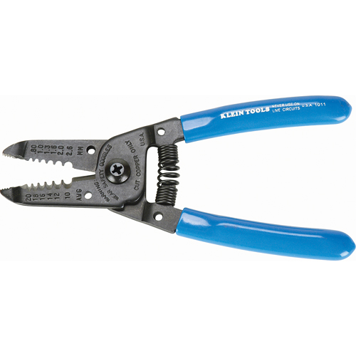 Wire Strippers/Cutters, 6-1/8" L, 10, 12, 14, 16, 18, 20 AWG Brunswick Fyr & Safety