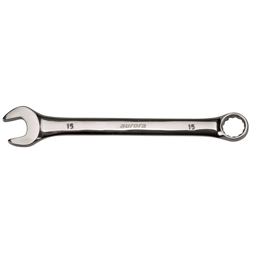 Combination Wrench, 12 Point, 16 mm, Chrome Finish Brunswick Fyr & Safety