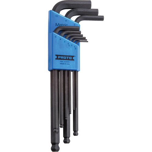 Round Head Hex Key Set, 9 Pcs., Metric Brunswick Fyr & Safety
