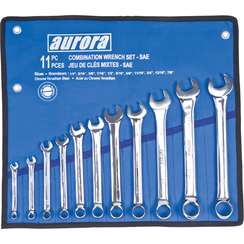 Wrench Set, Combination, 11 Pieces, Imperial Brunswick Fyr & Safety