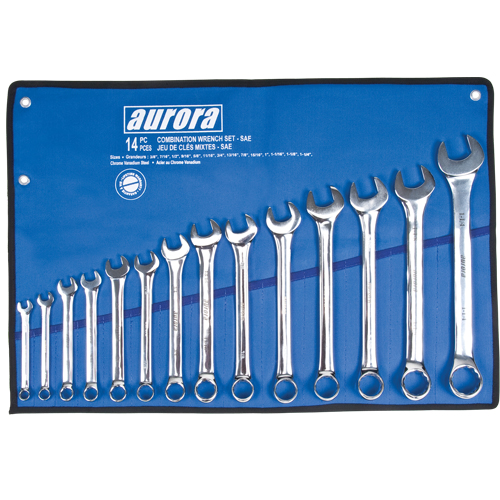 Wrench Set, Combination, 14 Pieces, Imperial Brunswick Fyr & Safety