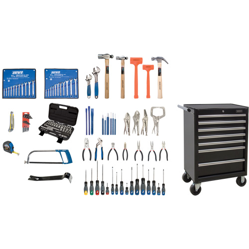 Ensemble d'outils interm&eacute;diaires avec coffre en acier, 112 morceaux Brunswick Fyr & Safety