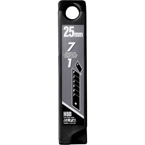 Lames de rechange noires tr&egrave;s aiguis&eacute;es, Style Cassable Brunswick Fyr & Safety