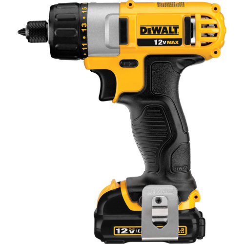 Max Screwdriver Kit, 1/4", 12 V, 160 UWO Max. Torque, Lithium-Ion Battery Brunswick Fyr & Safety