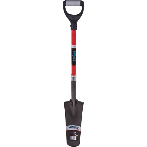 Heavy-Duty Drain Spade, Carbon Steel, 14" x 5-1/2" Blade, 29" L, D-Grip Handle Brunswick Fyr & Safety