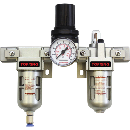 Airflo Modular Filter/Regulator & Lubricator (Gauge Included), 1/4" NPT Brunswick Fyr & Safety
