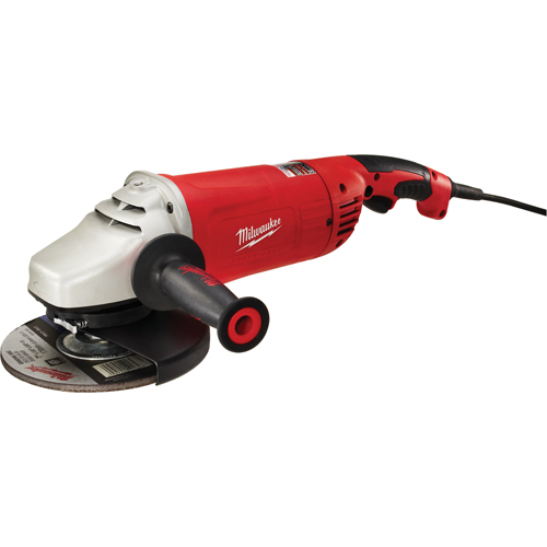 Meuleuse &agrave; angle large et prise g&acirc;chette avec verrou, 7"/9", 120 V, 15 A, 6000 Tr/min Brunswick Fyr & Safety
