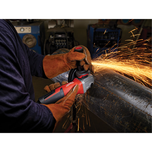 Small Paddle No-Lock Angle Grinder, 6", 120 V, 13 A, 9000 RPM Brunswick Fyr & Safety