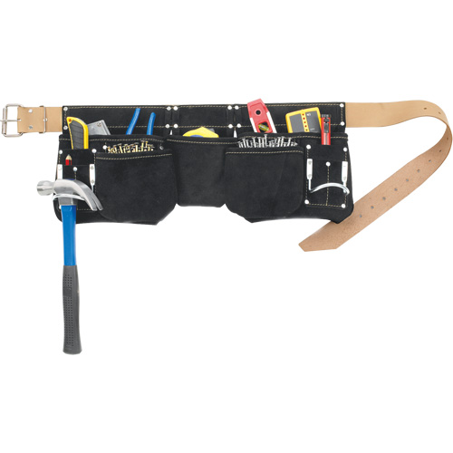 Ceintures &agrave; outils pour apprenti menuisier, Cuir, Noir Brunswick Fyr & Safety