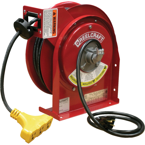 Cord Reels, 45', SJEOOW, 12 Gauge, 15 A Brunswick Fyr & Safety