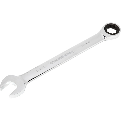 Cl&eacute; &agrave; rochet combin&eacute;e, 12 pans, 1-1/2", Fini Chrome Brunswick Fyr & Safety