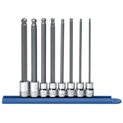 Long Ball End Metric Socket Set, Hex, 3/8" Drive, 8 Pcs Brunswick Fyr & Safety