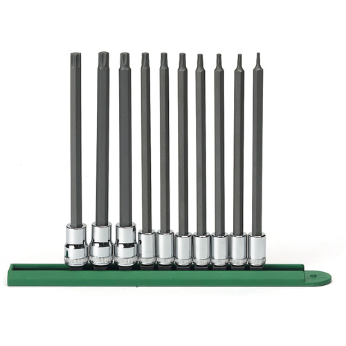 Long Bit Socket Set, Torx&reg;, 1/4"/3/8" Drive, 10 Pcs Brunswick Fyr & Safety