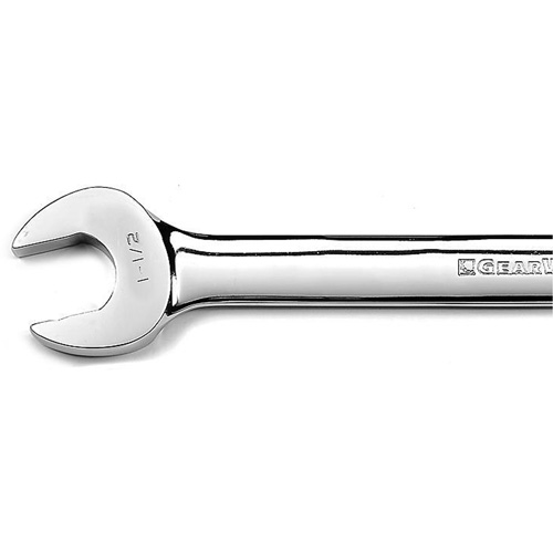 Cl&eacute; mixte longue &agrave; 12 pans, 12 pans, 1-1/2", Fini Chrome/Poli Brunswick Fyr & Safety