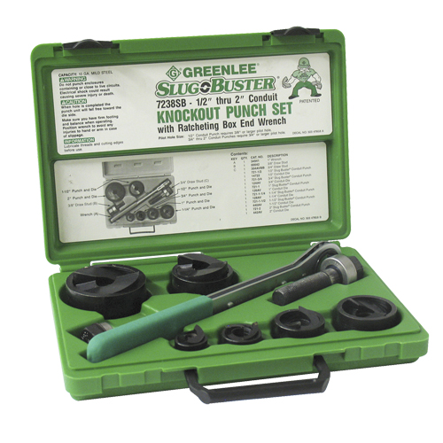Knockout Kit with Ratchet and SlugBuster&reg; Punches Brunswick Fyr & Safety