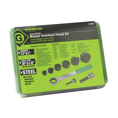 Knockout Kit with Ratchet and SlugBuster&reg; Punches Brunswick Fyr & Safety