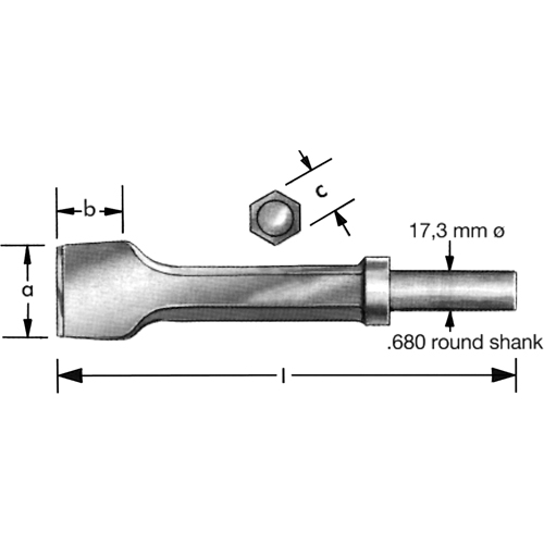 Burin pneumatique a/collier de r&eacute;tention Brunswick Fyr & Safety