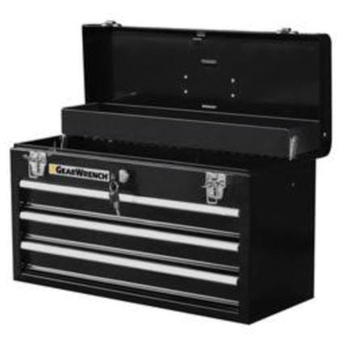 Portable Tool Box, 20" W, 3 Drawers, Black Brunswick Fyr & Safety