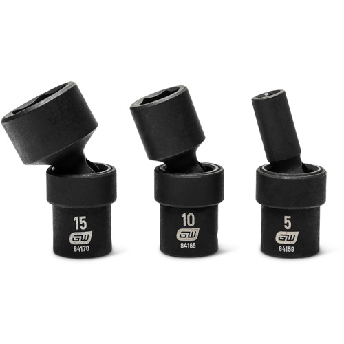 12-Piece 1/4" Drive 6 Point Universal impact Metric Flex Socket Set Brunswick Fyr & Safety