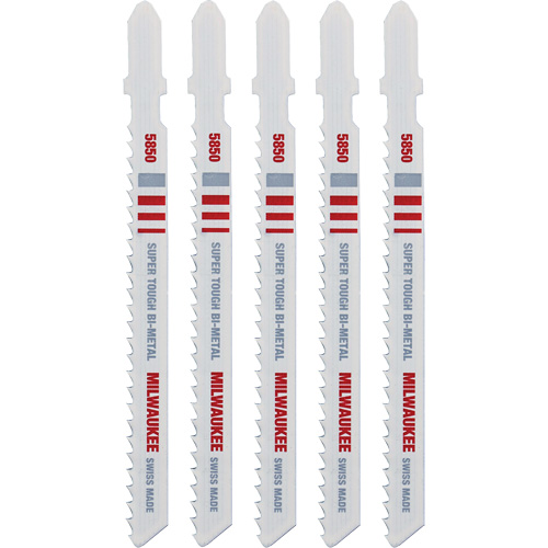 Jigsaw Blade, Bi-Metal, T-Shank, 4" L, 8 TPI Brunswick Fyr & Safety