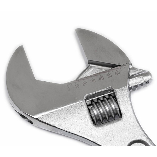 Cl&eacute; &agrave; manche conique r&eacute;glable — emball&eacute; sur carte, 24" lo, la max. 2-7/16"/62 mm, Chrome/Poli Brunswick Fyr & Safety