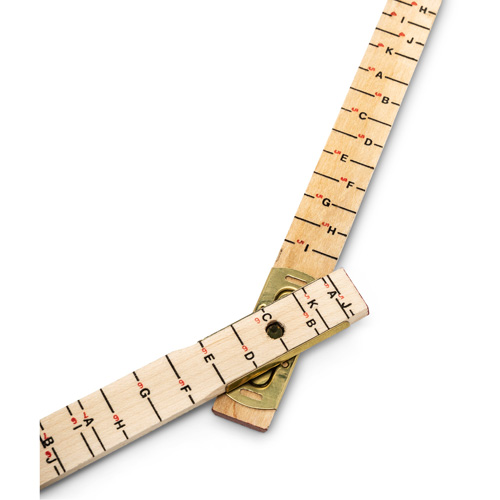 Red End&reg; Oversized Brick Mason Rule, 6' L, Wood, 1/16" Graduations Brunswick Fyr & Safety