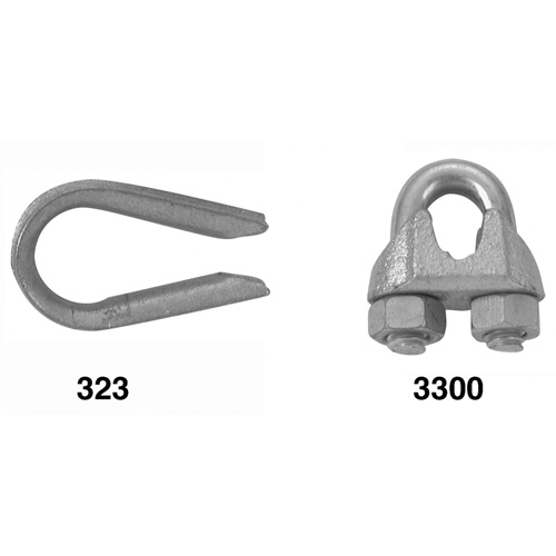 Wire Rope Clips with Thimble Set Brunswick Fyr & Safety