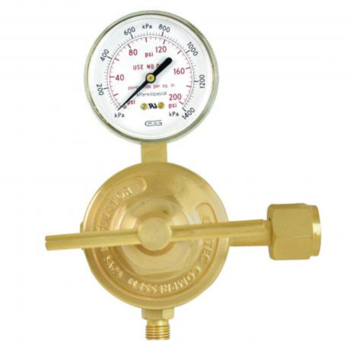 Medium-to-Heavy-Duty Station Regulator, Acetylene, 7/8"-14LH(F) Inlet Brunswick Fyr & Safety
