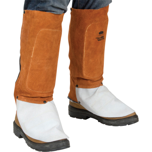 Leather Spats, 14" L, Lava Brown Brunswick Fyr & Safety