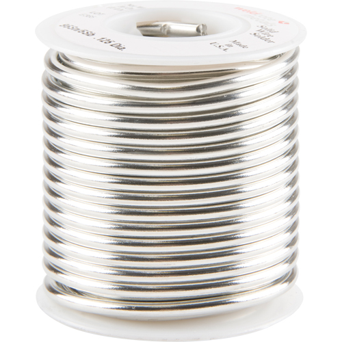 Common Solder, Lead-Free, 95% Tin 5% Antimony, Solid Core, 0.125" Dia. Brunswick Fyr & Safety