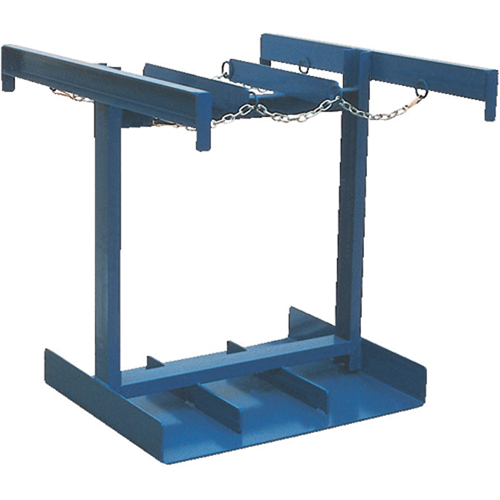 Chariot pour bouteilles, Roues Caoutchouc, Base de 35" la x 38" lo, 500 lb Brunswick Fyr & Safety