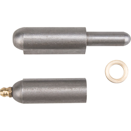 Weld-On Hinge, 0.63" Dia. x 3.937" L, Mild Steel w/Fixed Steel Pin Brunswick Fyr & Safety