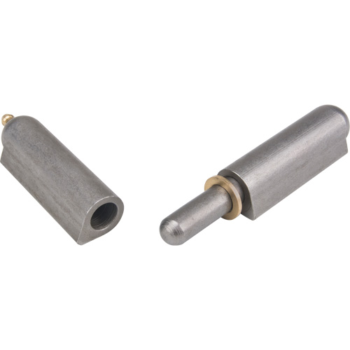 Weld-On Hinge, 0.787" Dia. x 5.906" L, Mild Steel w/Fixed Steel Pin Brunswick Fyr & Safety
