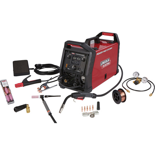 POWER MIG&reg; 215 MPi Multi-Process Welder TIG One-Pak&reg;, 120 V/230 V, 1 Ph, 60 Hz Brunswick Fyr & Safety